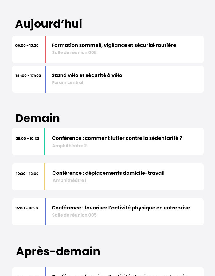 Illustration de calendrier pour une Semaine de la mobilité