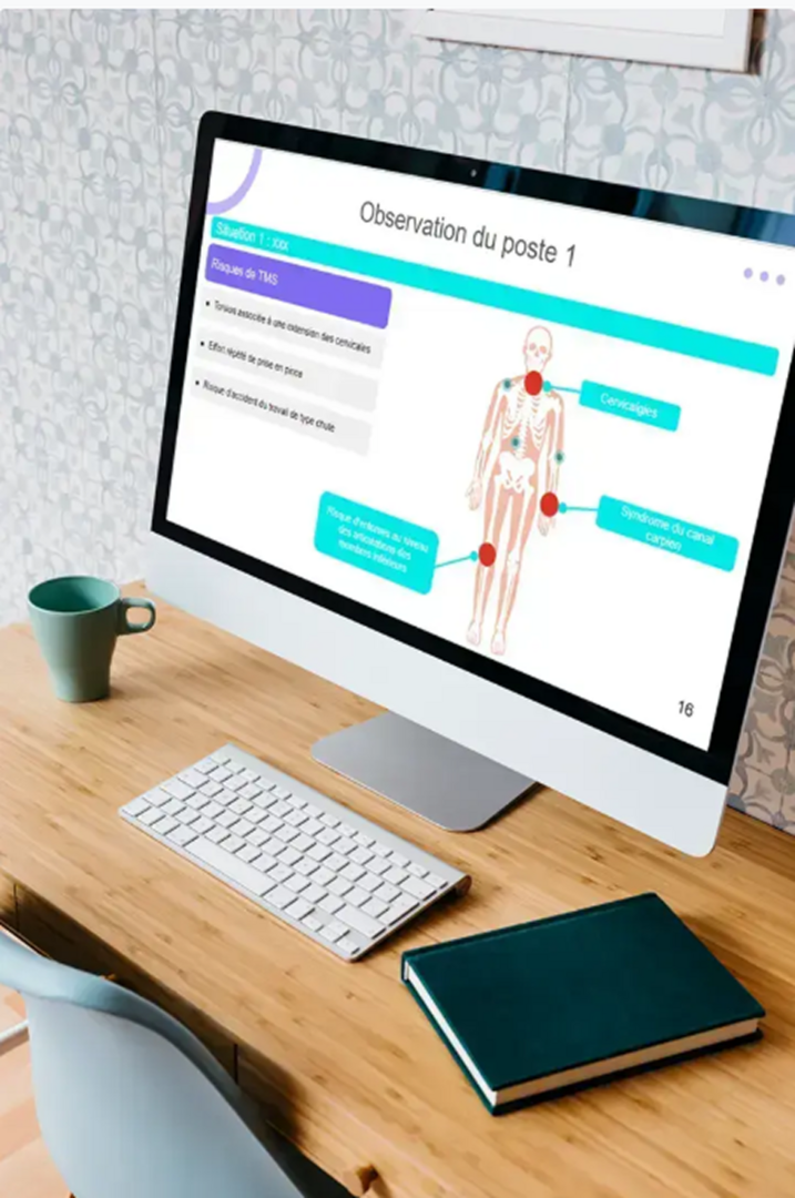 Image d'une présentation Goalmap sur un ordinateur